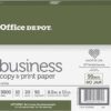 Office Depot® Business Multi-Use Copy & Printer Paper, 8.5" x 11", 92 Brightness, 20 Lb, 5000 Sheets